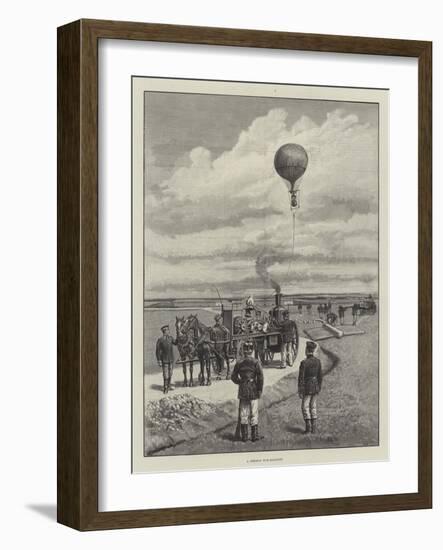 A German War-Balloon-Johann Nepomuk Schonberg-Framed Giclee Print