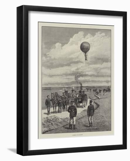 A German War-Balloon-Johann Nepomuk Schonberg-Framed Giclee Print