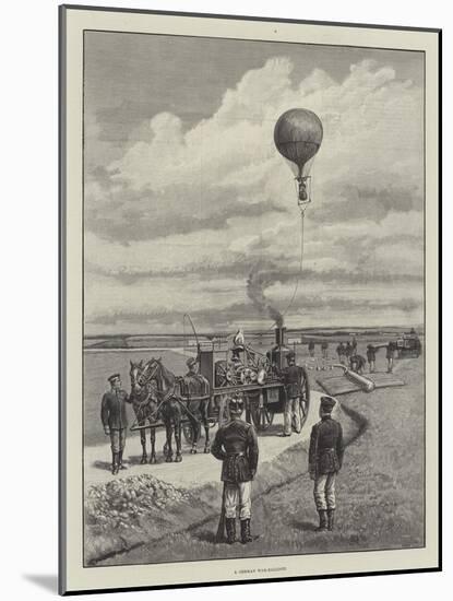 A German War-Balloon-Johann Nepomuk Schonberg-Mounted Giclee Print