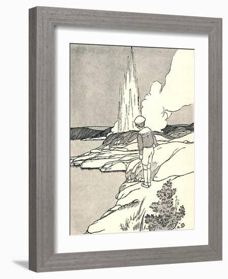 'A Geyser', 1912-Charles Robinson-Framed Giclee Print