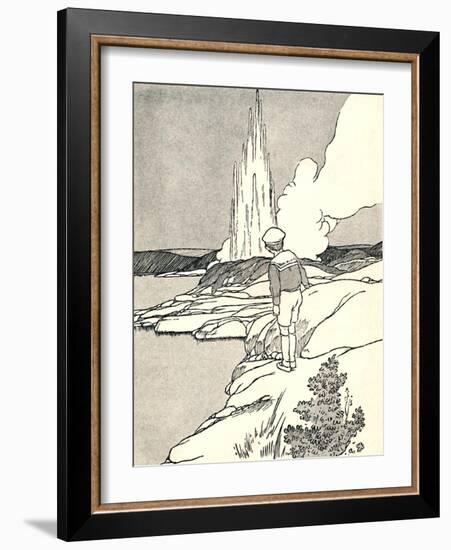 'A Geyser', 1912-Charles Robinson-Framed Giclee Print