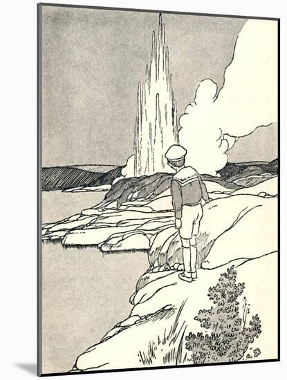 'A Geyser', 1912-Charles Robinson-Mounted Giclee Print