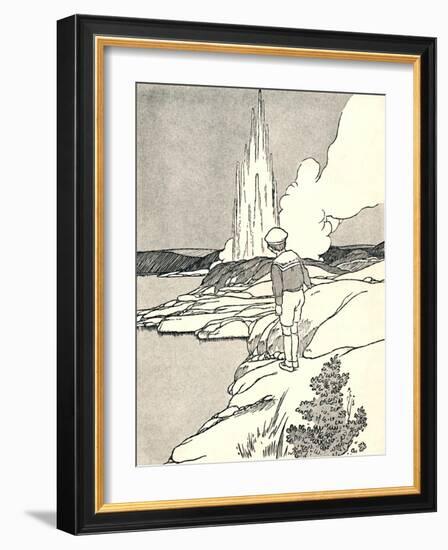 'A Geyser', 1912-Charles Robinson-Framed Giclee Print