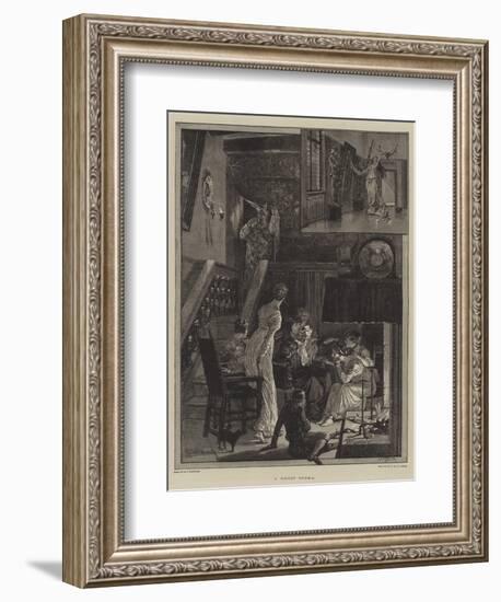 A Ghost Story-Richard Caton Woodville II-Framed Giclee Print