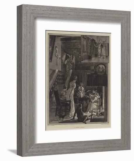 A Ghost Story-Richard Caton Woodville II-Framed Giclee Print