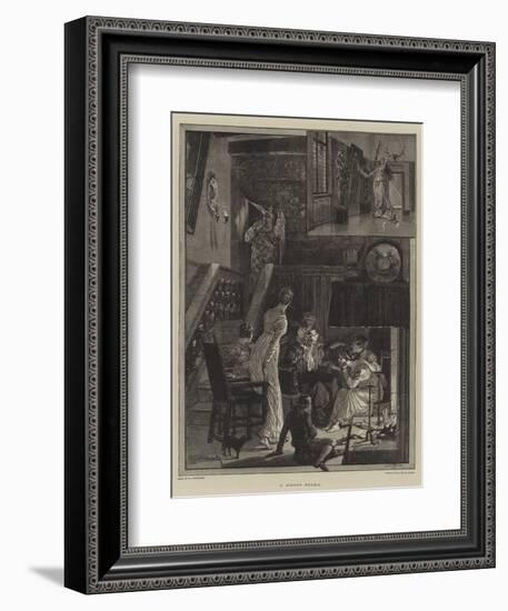 A Ghost Story-Richard Caton Woodville II-Framed Giclee Print