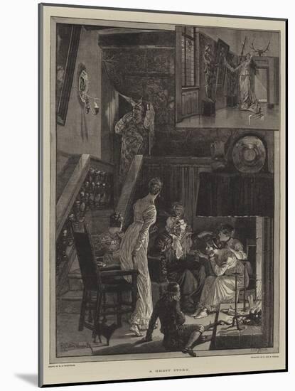 A Ghost Story-Richard Caton Woodville II-Mounted Giclee Print