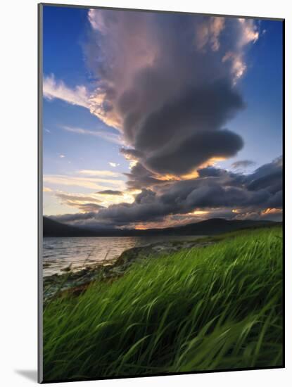 A Giant Stacked Lenticular Cloud over Tjeldsundet, Troms County, Norway-Stocktrek Images-Mounted Photographic Print