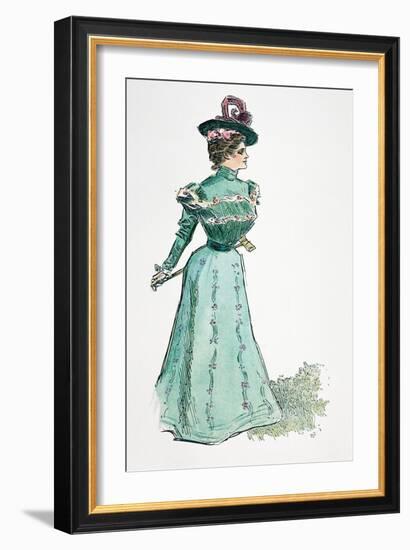 A Gibson Girl, 1899-Charles Dana Gibson-Framed Giclee Print