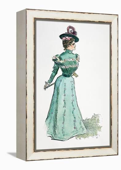 A Gibson Girl, 1899-Charles Dana Gibson-Framed Premier Image Canvas