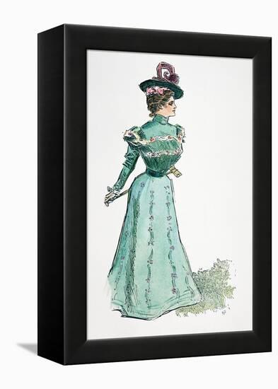 A Gibson Girl, 1899-Charles Dana Gibson-Framed Premier Image Canvas