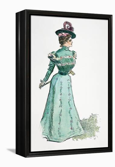 A Gibson Girl, 1899-Charles Dana Gibson-Framed Premier Image Canvas