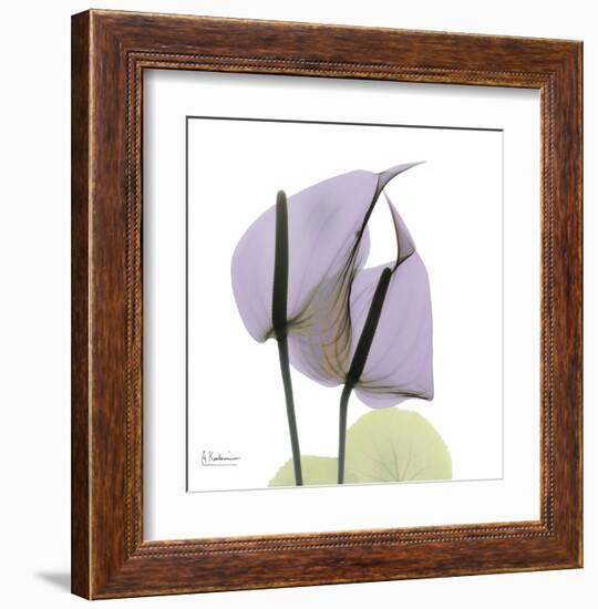 A Gift of Flowers in Lavender-Albert Koetsier-Framed Art Print