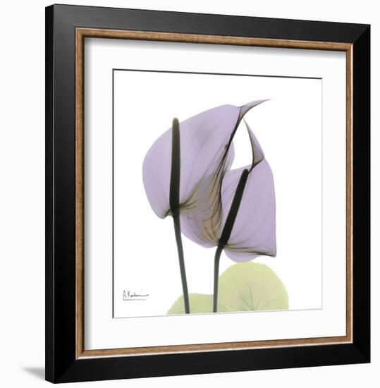 A Gift of Flowers in Lavender-Albert Koetsier-Framed Art Print