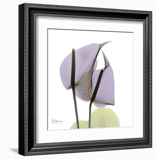 A Gift of Flowers in Lavender-Albert Koetsier-Framed Art Print