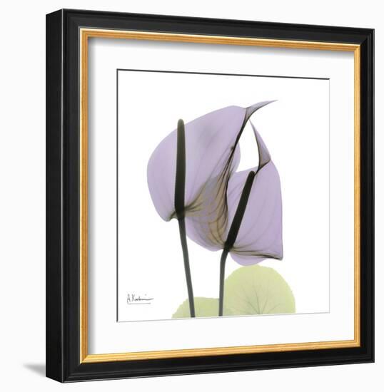 A Gift of Flowers in Lavender-Albert Koetsier-Framed Art Print