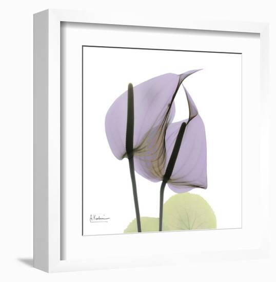 A Gift of Flowers in Lavender-Albert Koetsier-Framed Art Print