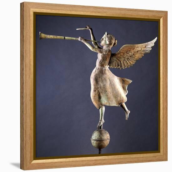 A Gilded and Molded Copper Weathervane of the Angel Gabriel, American, Late 19th Century-null-Framed Premier Image Canvas