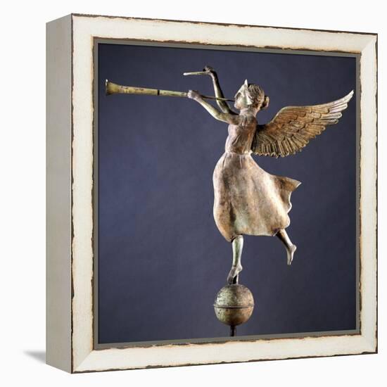 A Gilded and Molded Copper Weathervane of the Angel Gabriel, American, Late 19th Century-null-Framed Premier Image Canvas