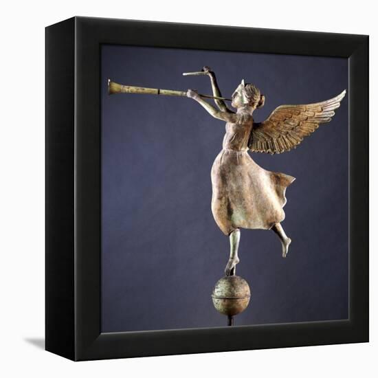 A Gilded and Molded Copper Weathervane of the Angel Gabriel, American, Late 19th Century-null-Framed Premier Image Canvas
