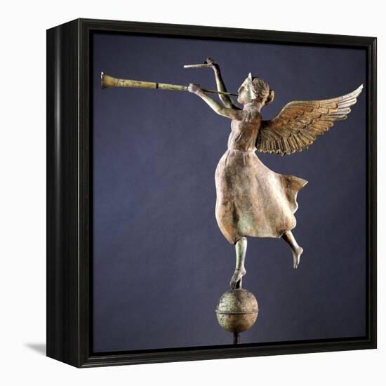 A Gilded and Molded Copper Weathervane of the Angel Gabriel, American, Late 19th Century-null-Framed Premier Image Canvas