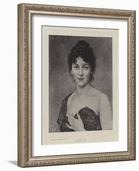 A Gipsy Girl-Ludwig Knaus-Framed Giclee Print