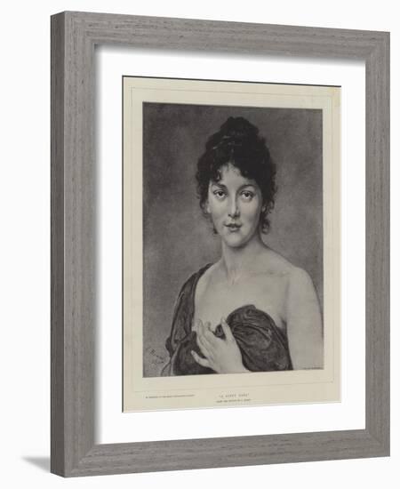 A Gipsy Girl-Ludwig Knaus-Framed Giclee Print