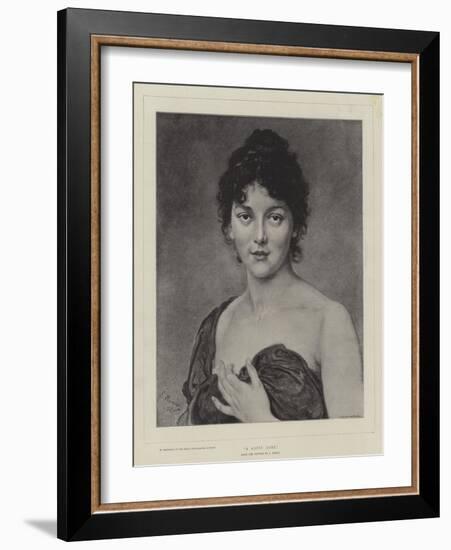 A Gipsy Girl-Ludwig Knaus-Framed Giclee Print