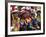 A Girl and Her Friends Smile During a March-null-Framed Photographic Print