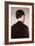 A Girl from Behind, Half Length, circa 1884-Vilhelm Hammershoi-Framed Giclee Print