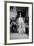 A Girl in a Tulle Dress Modeling at Palazzo Pitti-null-Framed Photographic Print