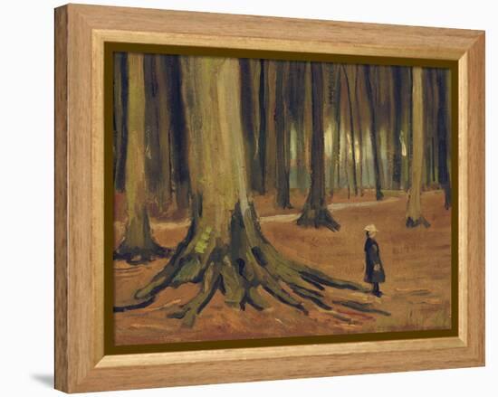 A Girl in a Wood, 1882-Vincent van Gogh-Framed Premier Image Canvas