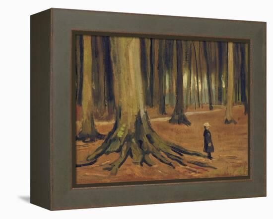 A Girl in a Wood, 1882-Vincent van Gogh-Framed Premier Image Canvas