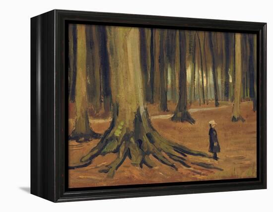 A Girl in a Wood, 1882-Vincent van Gogh-Framed Premier Image Canvas