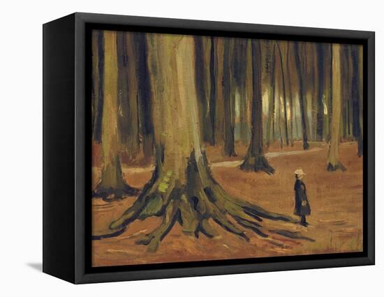 A Girl in a Wood, 1882-Vincent van Gogh-Framed Premier Image Canvas