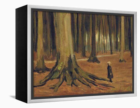 A Girl in a Wood, 1882-Vincent van Gogh-Framed Premier Image Canvas