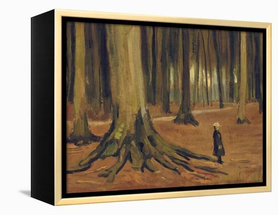 A Girl in a Wood, 1882-Vincent van Gogh-Framed Premier Image Canvas
