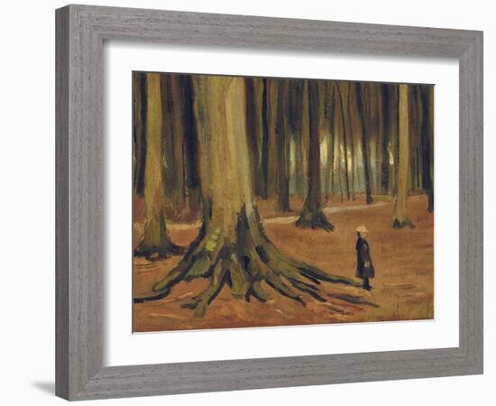 A Girl in a Wood, 1882-Vincent van Gogh-Framed Giclee Print