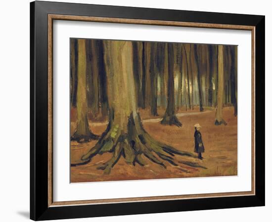 A Girl in a Wood, 1882-Vincent van Gogh-Framed Giclee Print