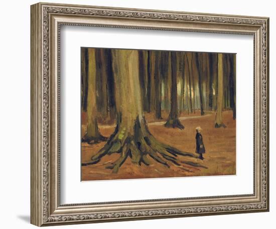 A Girl in a Wood, 1882-Vincent van Gogh-Framed Giclee Print