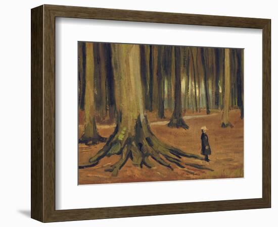 A Girl in a Wood, 1882-Vincent van Gogh-Framed Giclee Print