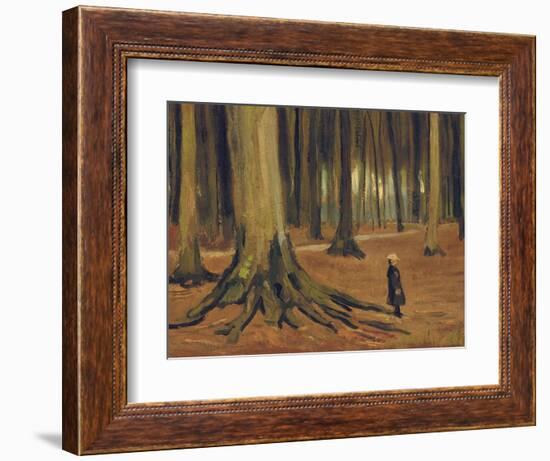 A Girl in a Wood, 1882-Vincent van Gogh-Framed Giclee Print