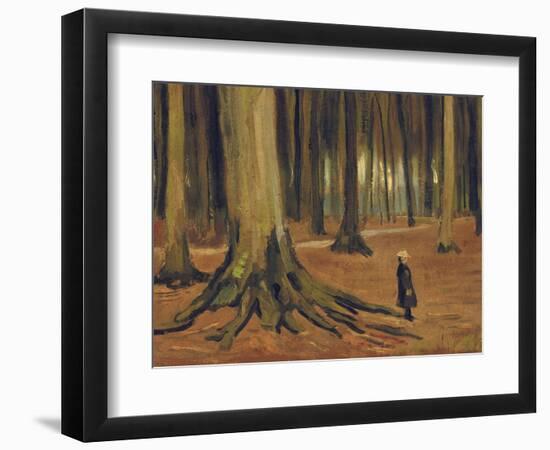 A Girl in a Wood, 1882-Vincent van Gogh-Framed Giclee Print