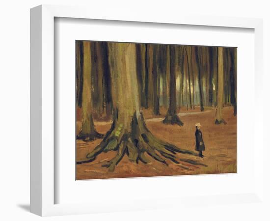 A Girl in a Wood, 1882-Vincent van Gogh-Framed Giclee Print