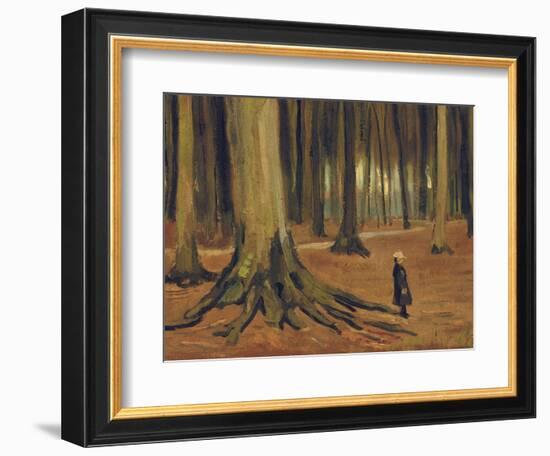 A Girl in a Wood, 1882-Vincent van Gogh-Framed Giclee Print