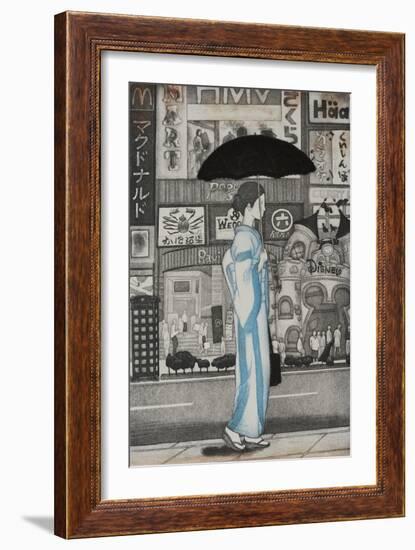 A Girl in Town, 2007-Emiko Aida-Framed Giclee Print