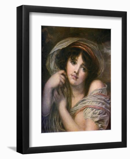 A Girl, Late 18th Century-Jean-Baptiste Greuze-Framed Giclee Print