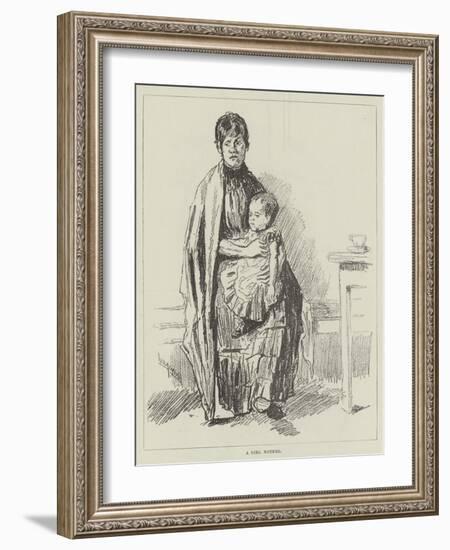 A Girl Mother-William Douglas Almond-Framed Giclee Print