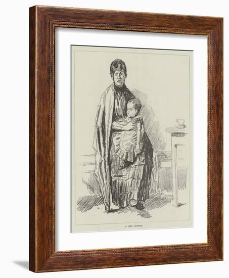 A Girl Mother-William Douglas Almond-Framed Giclee Print