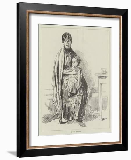 A Girl Mother-William Douglas Almond-Framed Giclee Print